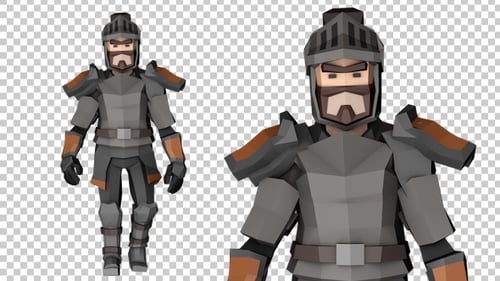 Low Poly Knight Walk