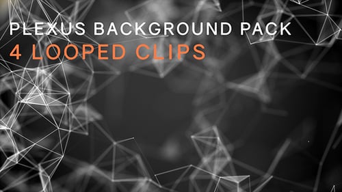 Abstract Geometric Plexus Network Loop Background Animation