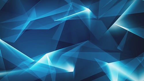 Abstract Blue Geometric Crystal Loop Background