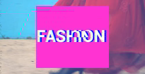 Dynamic Glitch Opener for Fashion and Stylish Promos