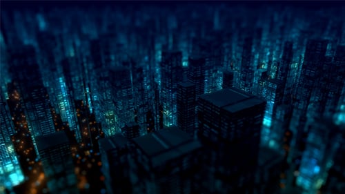 Elegante paquete de fondo de noche de ciudad