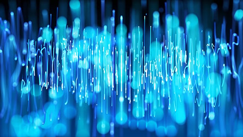Boucle de fond Epic Blue Glowing Particles