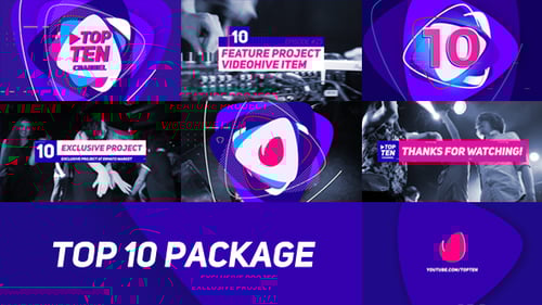 Top 10 Dynamic Countdown Opener with Abstract Shapes