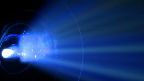 Lentille de projecteur vidéo numérique Rayons lumineux colorés