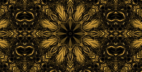 Golden Vj Kaleida Loop