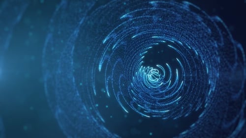 Blaue Science-Fiction-Partikel