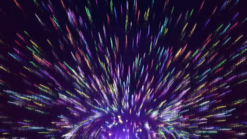 Abstract Colorful Particle Burst Background Loop