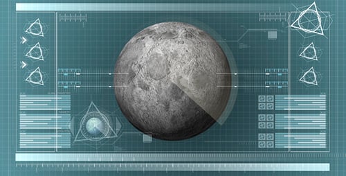 Interfaz de monitor de computadora y planeta