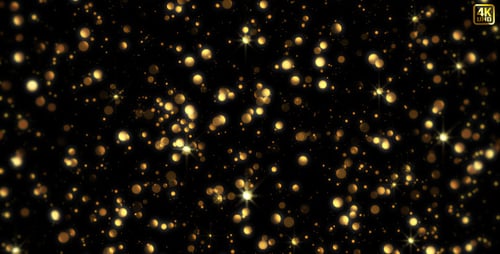 Shimmering Golden Particles Background for Festive Occasions
