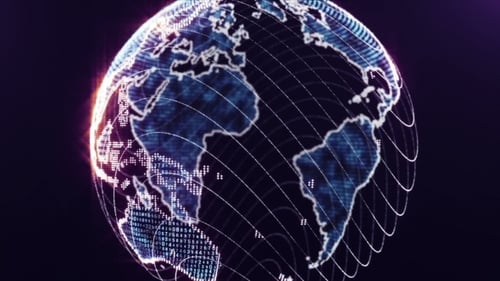 Digital World Globe Loop