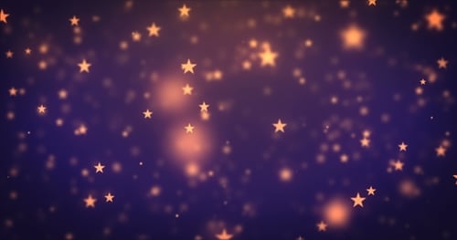 Loop Moving Beauty Star Particles