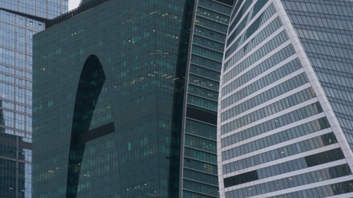 Moscow City Business Center with Skyscrapers