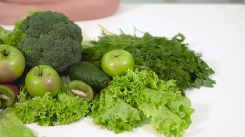 of Green Food on Table