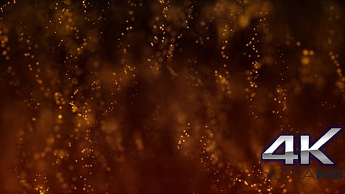 Gold Particles Background Loop