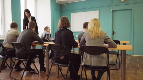Teacher With Students in Classroom