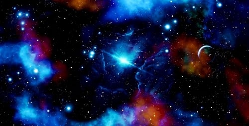 Vibrant Deep Space Nebula Starfield Loop Background