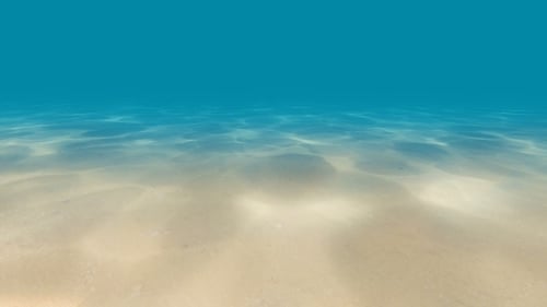 Ätzmittel auf dem Meeresboden unter Wasser