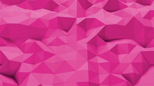 Pink Polygonal Geometric Loop