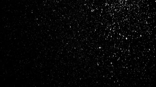 Snow Falling in Dark