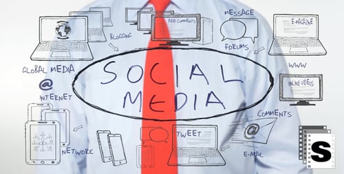 Social Media Concept Presentation with Drawing Animation