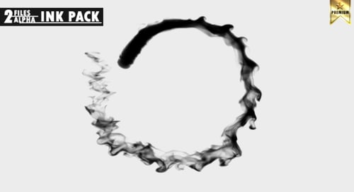 Fluid Ink Smoke Circle Reveal Transition Element