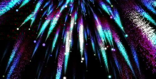 Abstract Neon Particle Streaks Dynamic Celebration Background