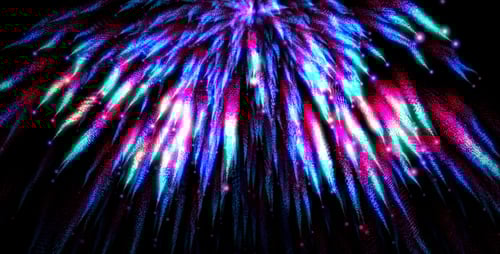 Abstract Colorful Particle Burst Celebration Loop Background