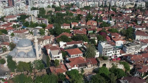Aerial View Over the City