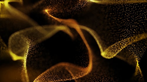 Goldene gleitende Partikel Hintergrundschleife