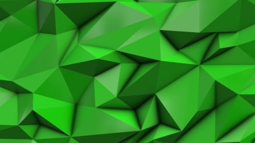 Green Abstract Low Poly Triangle Background