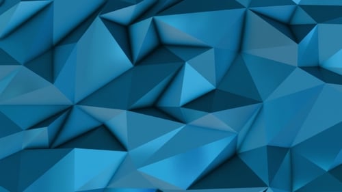 Abstract Blue Geometric Polygons Dynamic Background