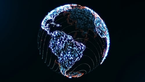Color Apps World Globe Loopable Concept