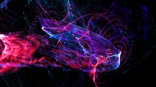 Colored Waves with Particles