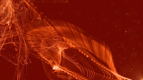 Gold Wave with Particles