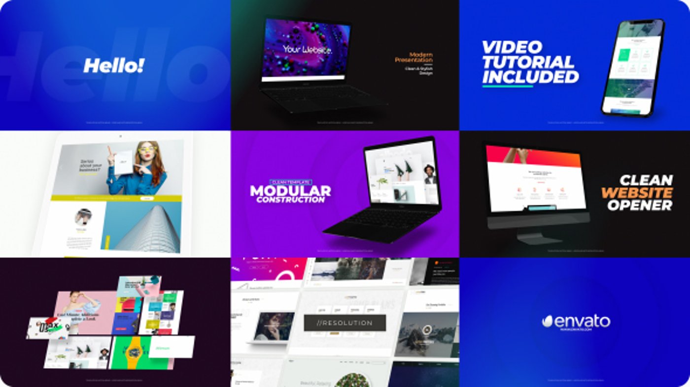 Modern Website Opener with Dynamic Text Animations, Product Promo ft ...