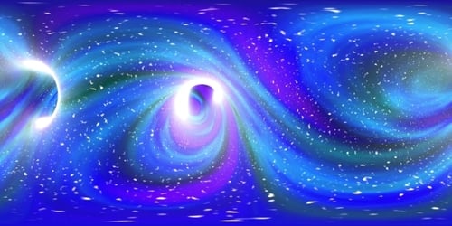 Loop VR 360 Colorfull Wormhole Techno Tonnel