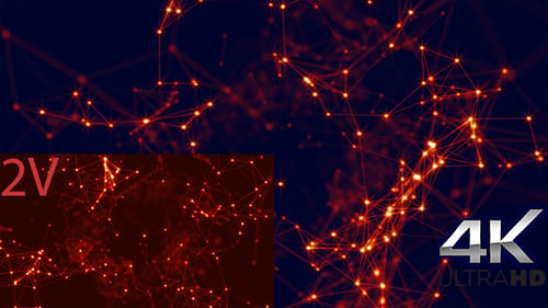 Moderne rote geometrische Hintergrundschleife
