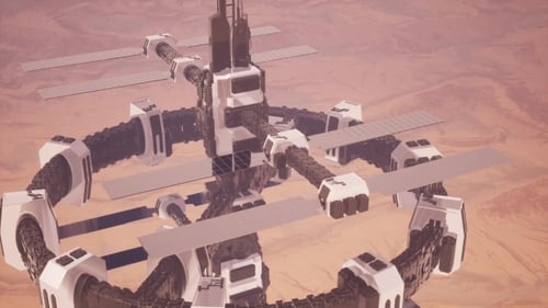 Colony on Mars Planet