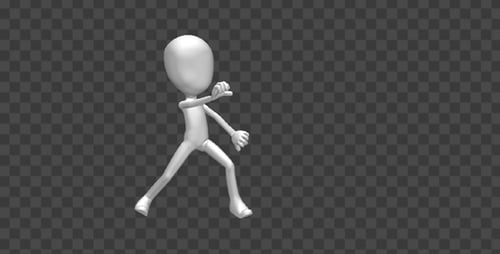 3D Animated Character Performing Boxing and Fighting Actions