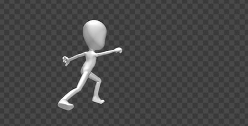 3D Animated Character Performing Martial Arts Moves