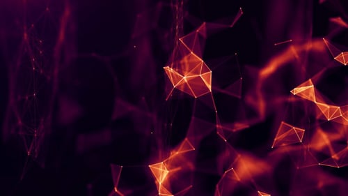 Abstract Futuristic Digital Network Loop Background