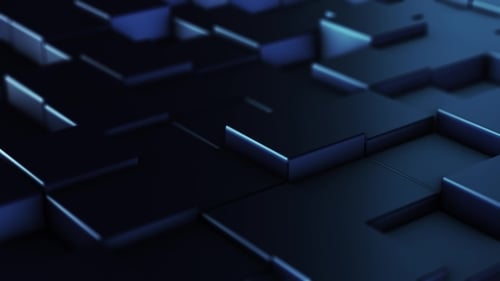 Loop Abstract Blue Field of Squares