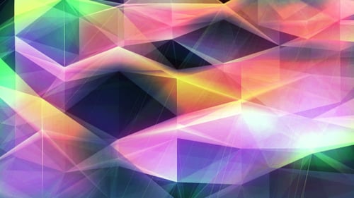 Abstract Colorful Geometric Polygonal Background Loop