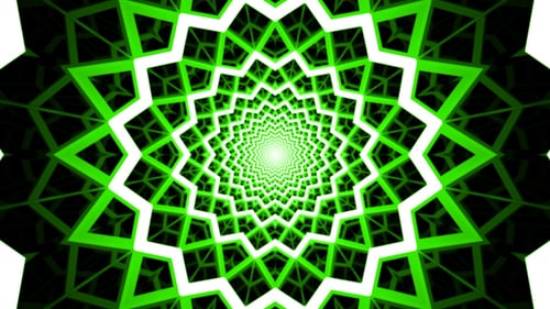 Grüne unendliche Tunnelschleife