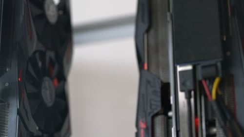 Graphic Cards of the Rack for Mining Crypto Currency