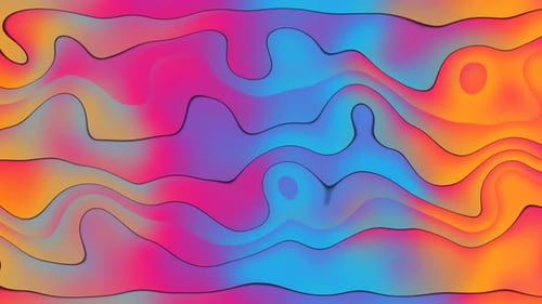 Vibrant Fluid Abstract Liquid Gradient Motion Background