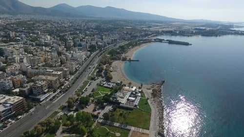 Aerial View of Athens in Greece