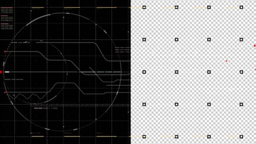 Hi Tech User Interface HUD With Alpha