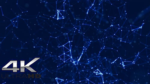 Abstract Digital Plexus Network Loop Background