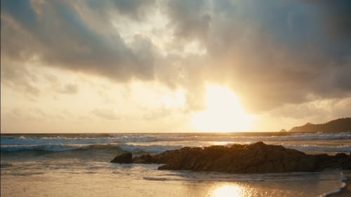 Beautiful Sunset on a Asian Tropical Island